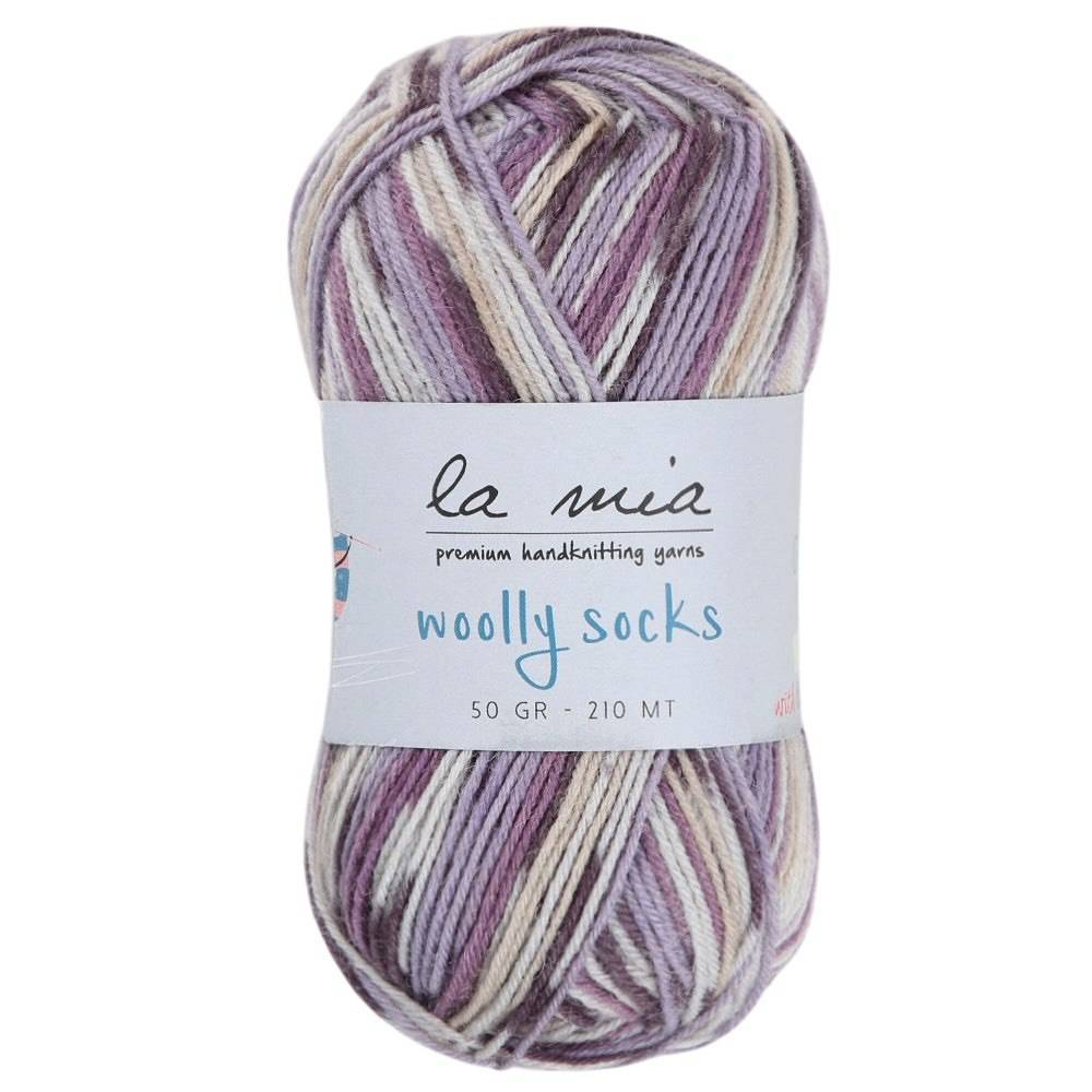 Sock yarn La Mia Woolly Socks multicolor (L08)