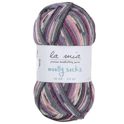 Пряжа носочная La Mia Woolly Socks мультиколор (L13)