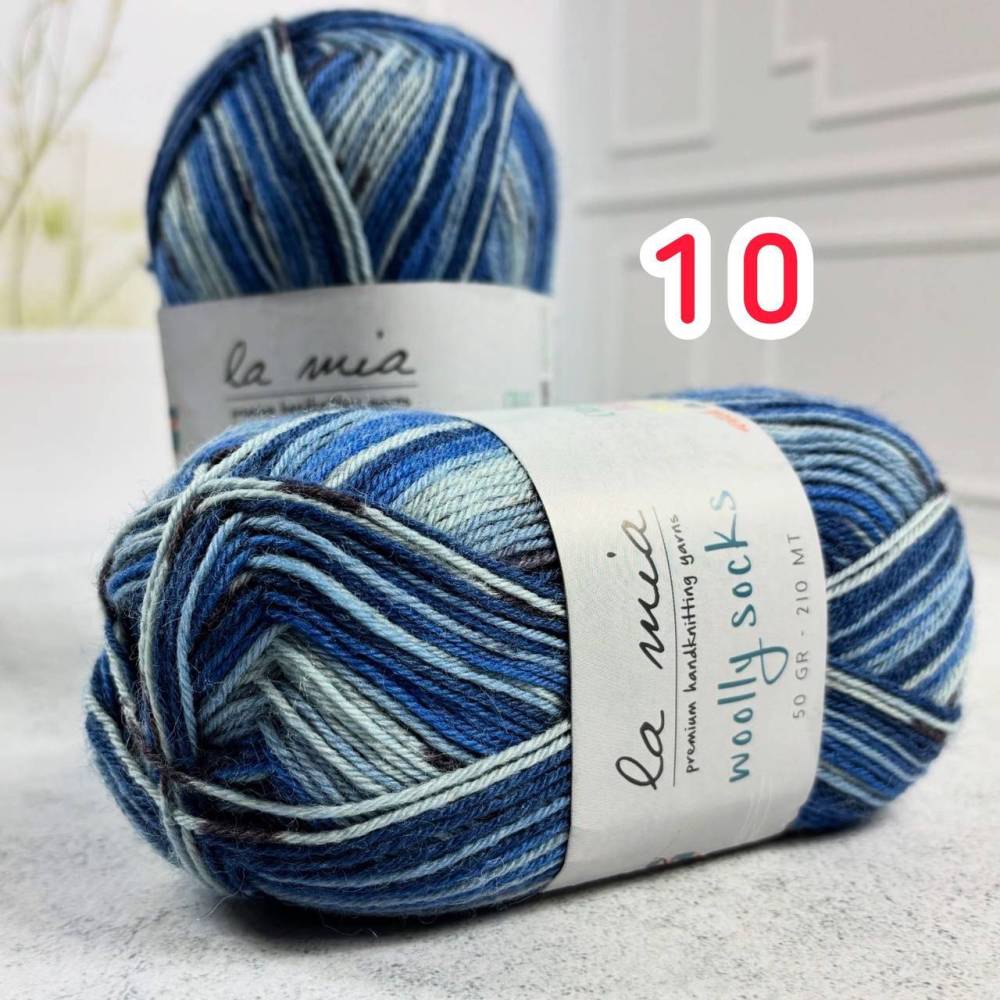 Sock yarn La Mia Woolly Socks multicolor (L10)