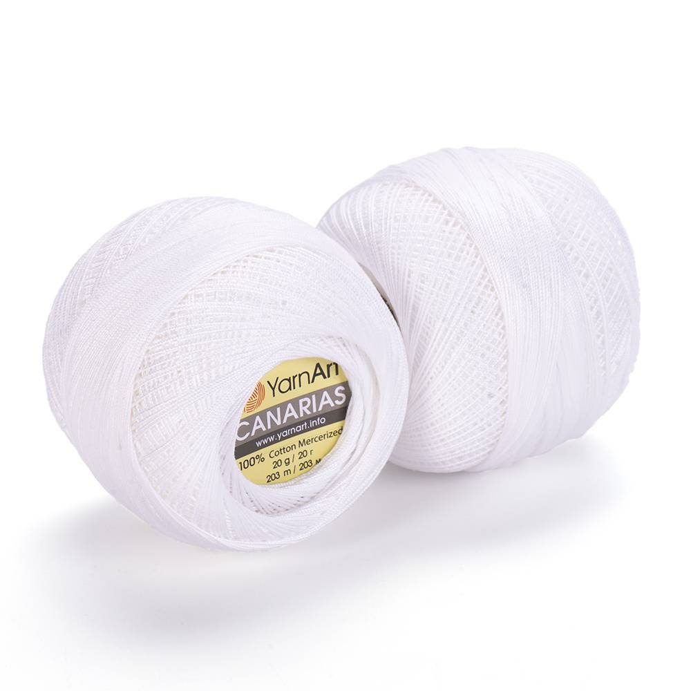Yarn YarnArt Canarias white (1000)