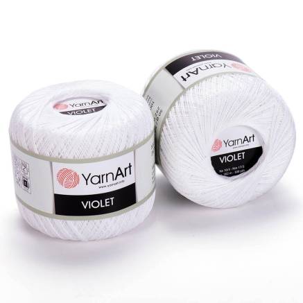 Пряжа YarnArt Violet білий (1000)