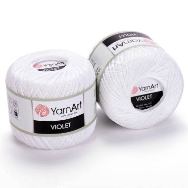 Пряжа YarnArt Violet білий (1000)