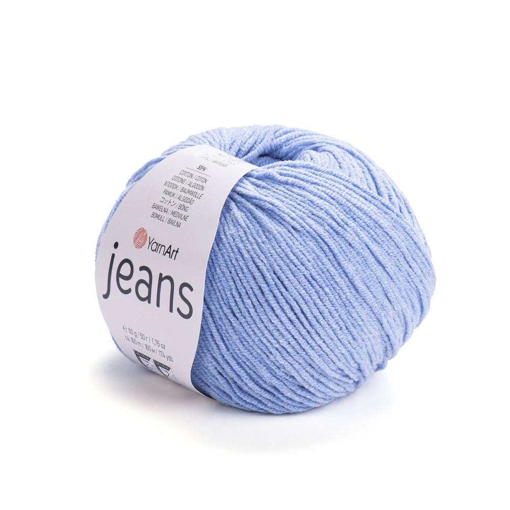 Пряжа YarnArt Jeans голубой (15)