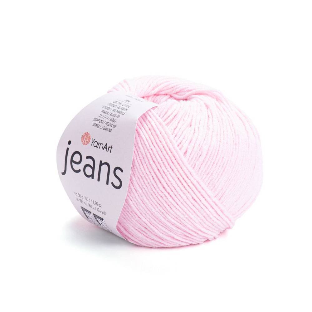 Пряжа YarnArt Jeans ніжно-рожевий (74)