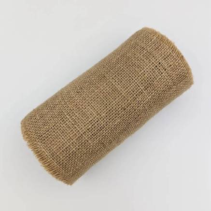 Decorative jute burlap ribbon 10 cm, 2 meters