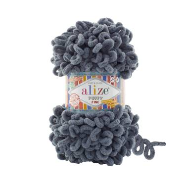 Yarn Alize Puffy Fine dark gray (87)