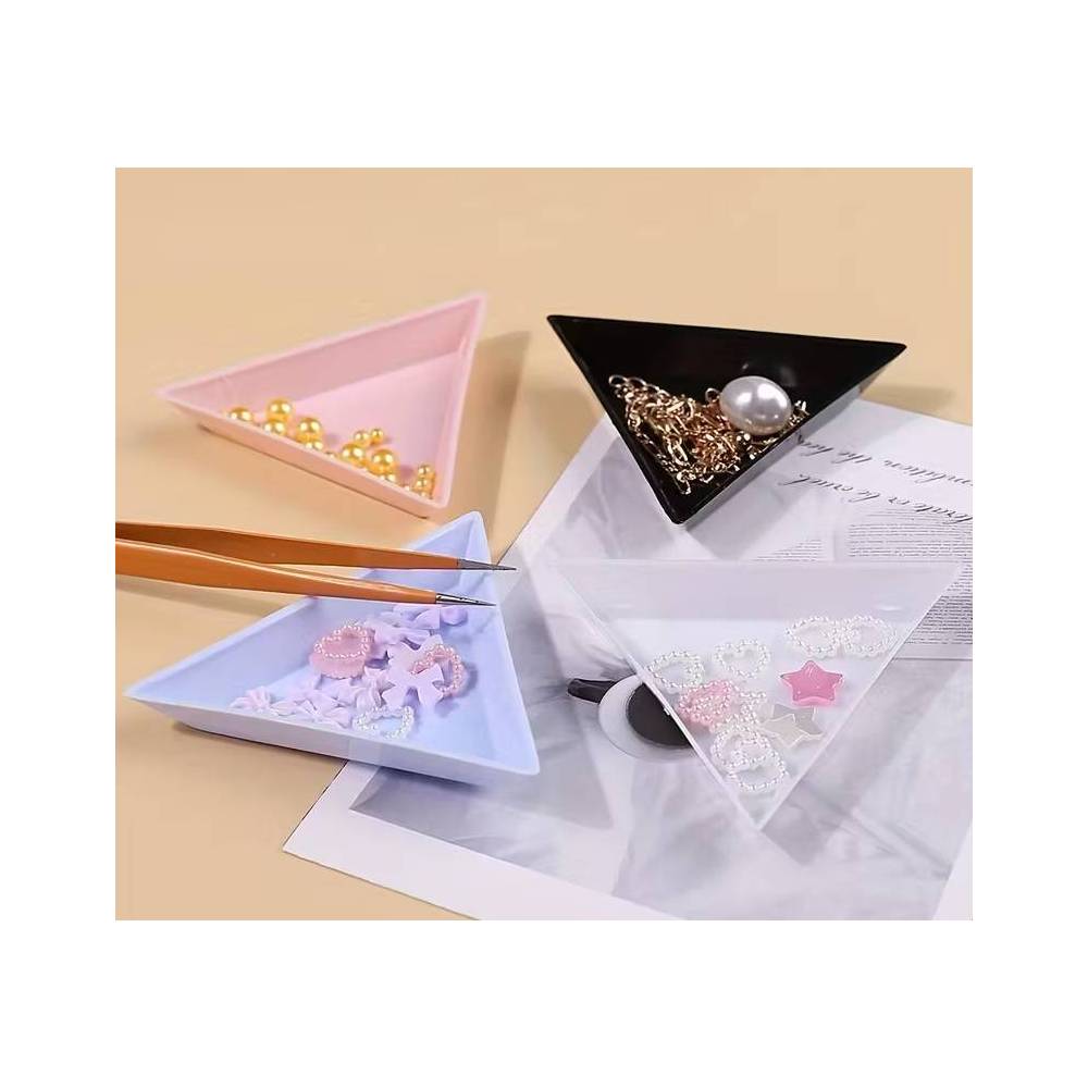 White rhinestone and bead organizer