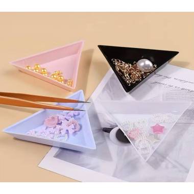 White rhinestone and bead organizer