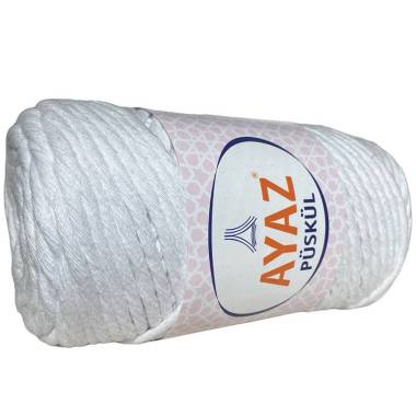 Бавовняний шнур Puskul Ayaz , білий (1208)