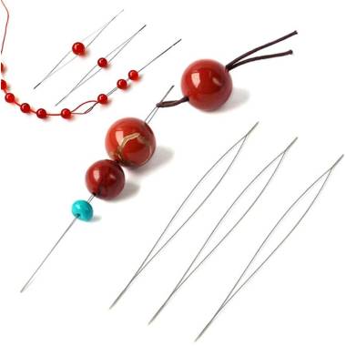 Forked needle for beading, 10 cm, 1 pc.