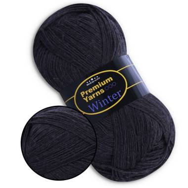 Пряжа Premium Yarns Winter, антрацит (614)