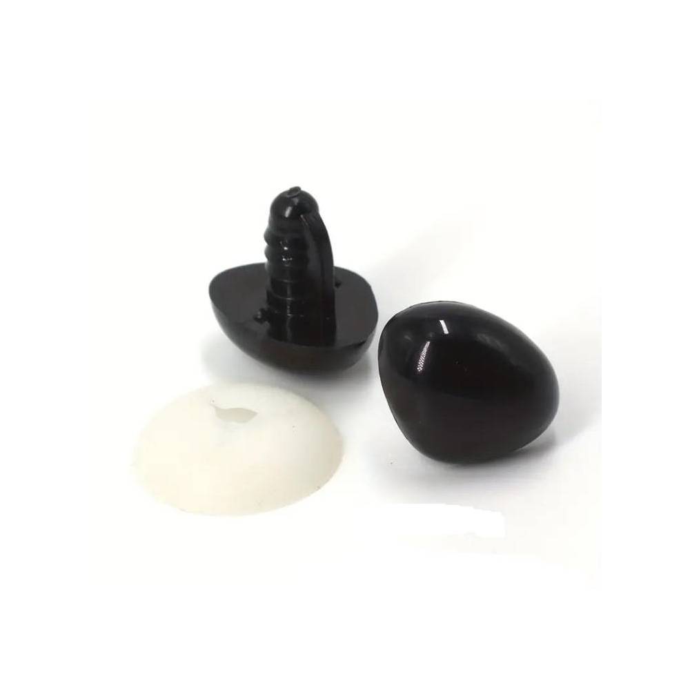 Triangular nose for toys Premium black 20 mm