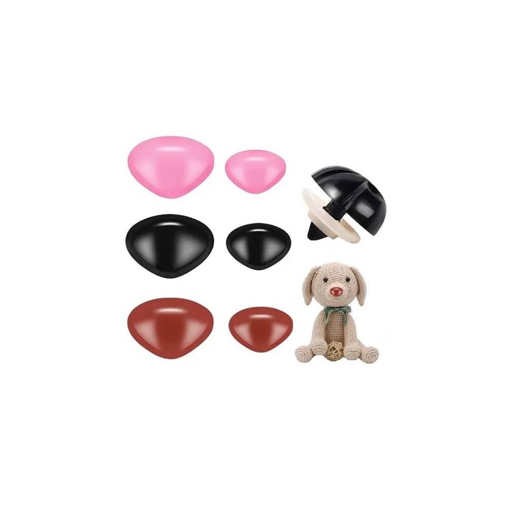 Triangular nose for toys Premium brown 15 mm