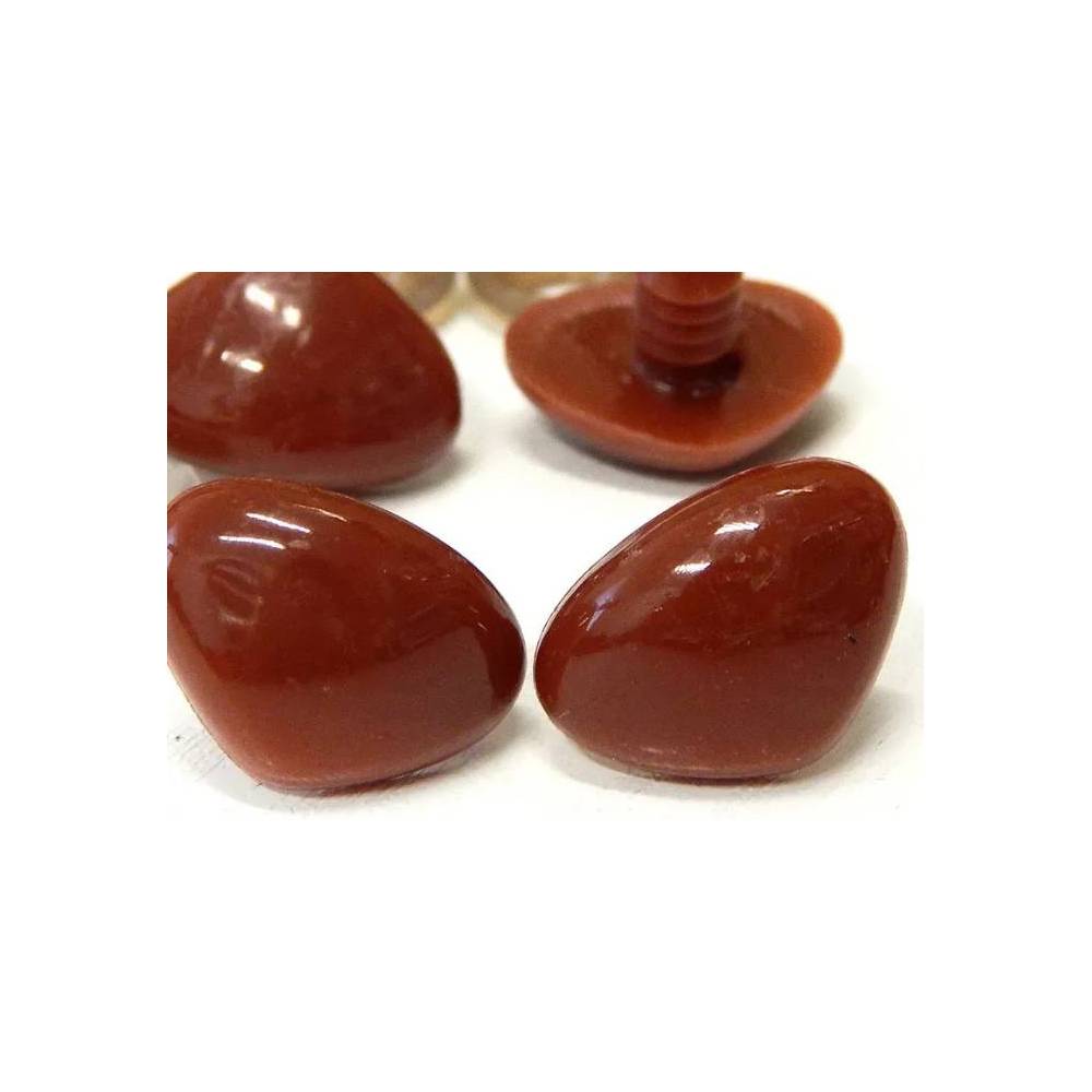 Triangular nose for toys Premium brown 12 mm