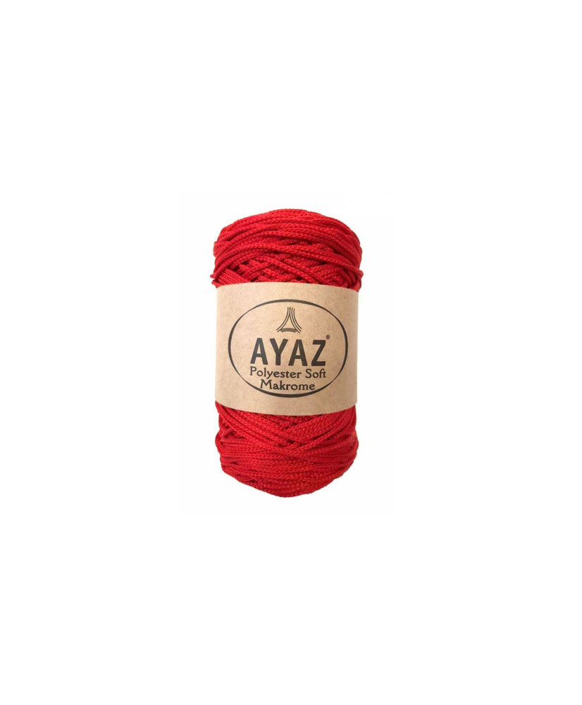 Polyester Soft Makrome AYAZ cord, red (1207) Polyester Soft Makrome AYAZ cord, red (1207)