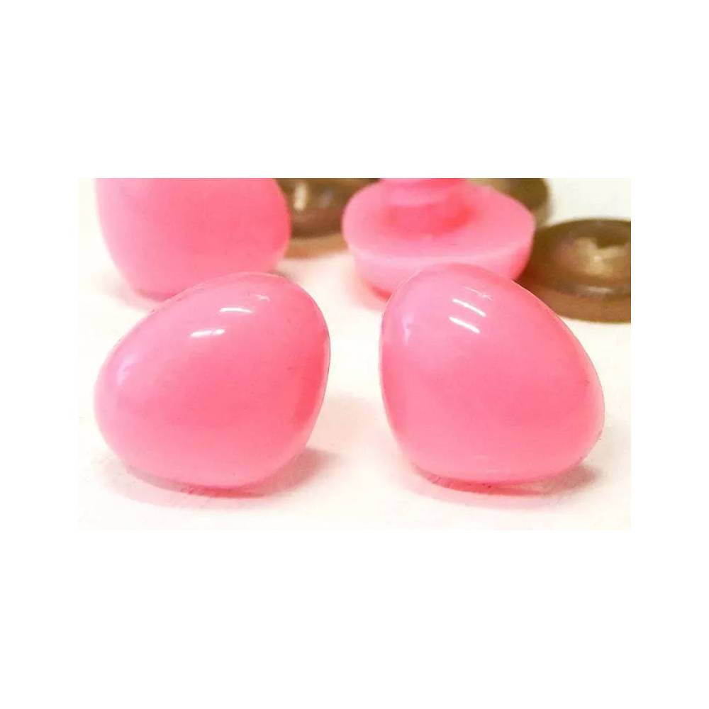Triangular nose for toys Premium pink 12 mm