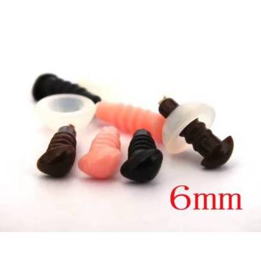 Triangular nose for toys Premium pink 6 mm