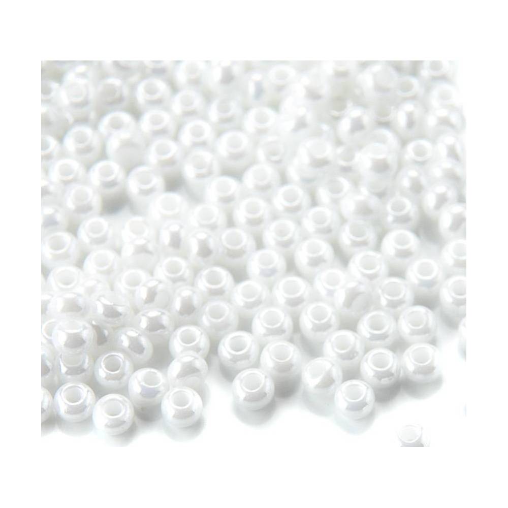 Preciosa beads № 6/0, 50 g, pearl white (46102/6011)