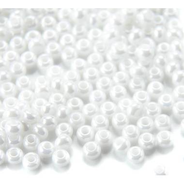 Preciosa beads № 6/0, 50 g, pearl white (46102/6011)