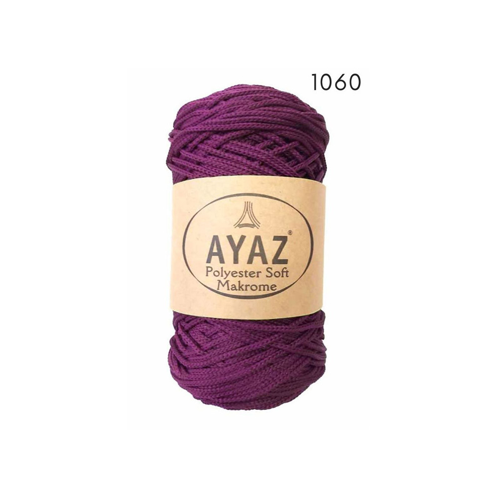 Шнур Polyester Soft Makrome AYAZ, марсала (1060) Шнур Polyester Soft Makrome AYAZ, марсала (1060)