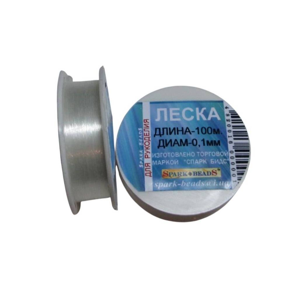 Beading line (monofilament) for handicrafts, diameter 0.18 mm, length 100 m