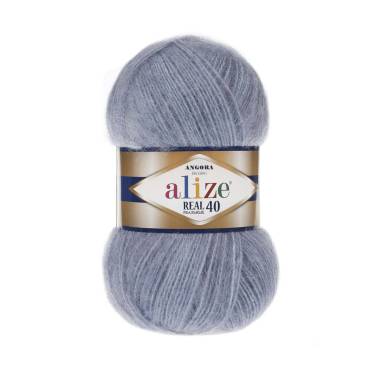 Пряжа Alize Angora Real 40 джинс (221)