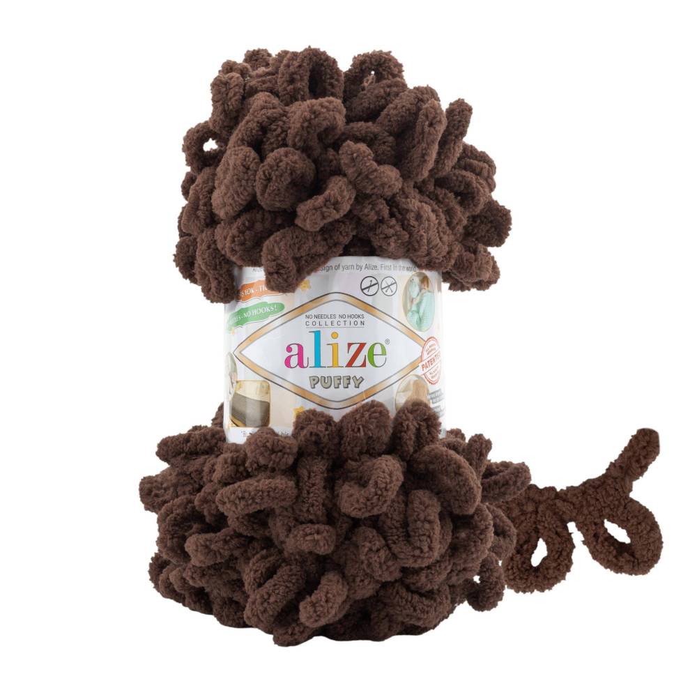 Yarn Alize Puffy chocolate (493)