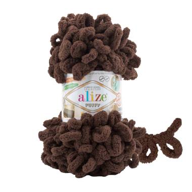 Yarn Alize Puffy chocolate (493)