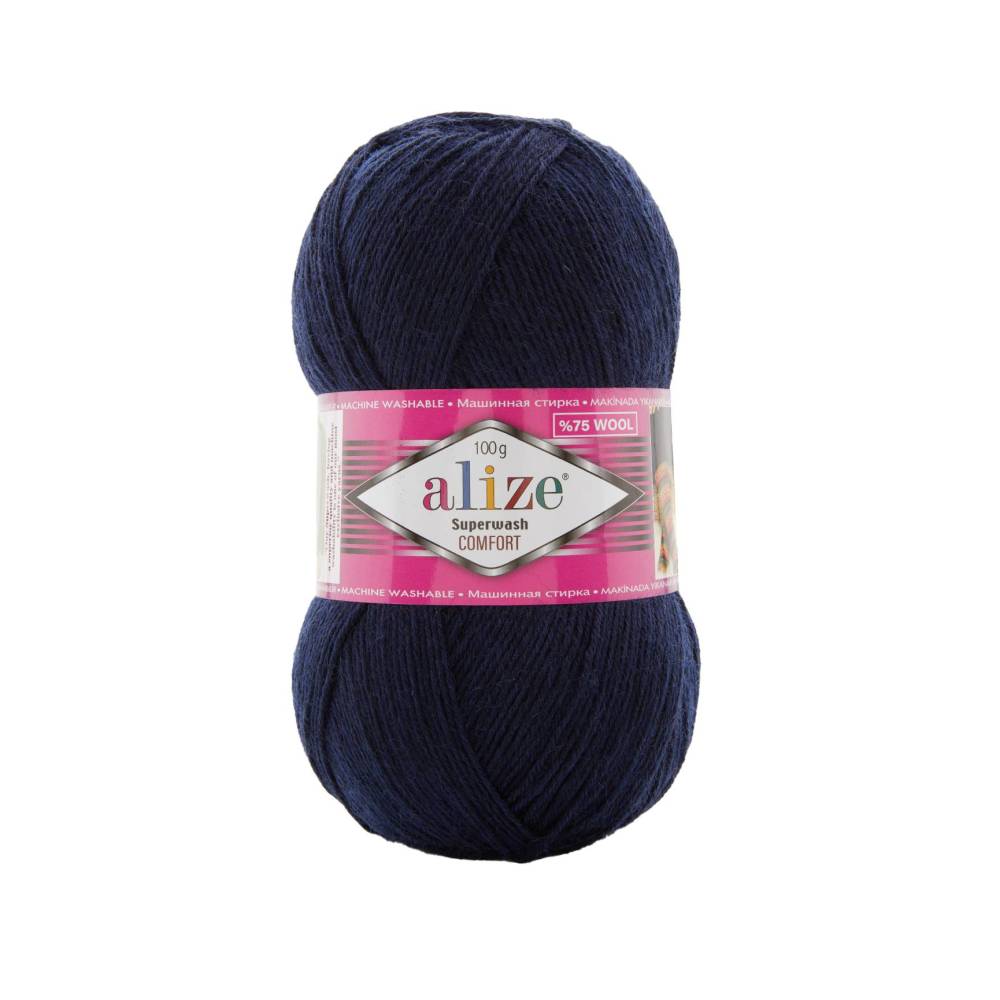Yarn Alize Superwash Comfort dark blue (958)