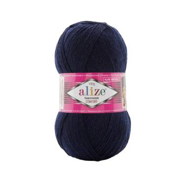 Yarn Alize Superwash Comfort dark blue (958)