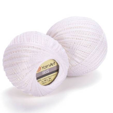 Yarn YarnArt IRIS white (910)