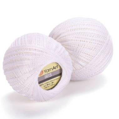 Yarn YarnArt IRIS white (910)