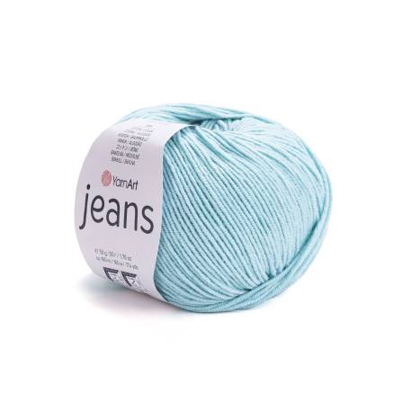 Пряжа YarnArt Jeans блакитна м'ята (81)