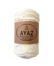 Polyester Soft Makrome AYAZ cord, milky (1300)