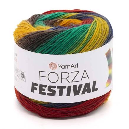 Пряжа YarnArt Forza Festival мультиколор (2912)