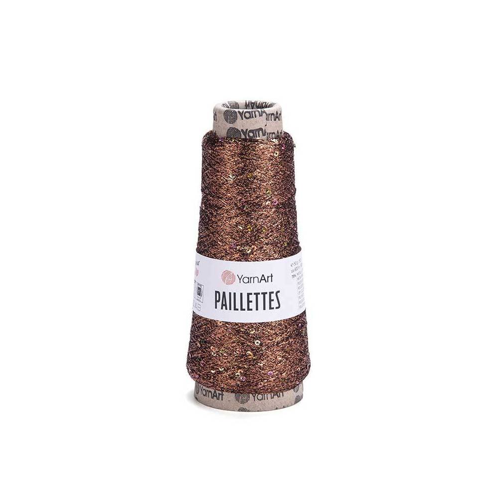 Пряжа люрекс з паєтками YarnАrt Paillettes бронза (8005)