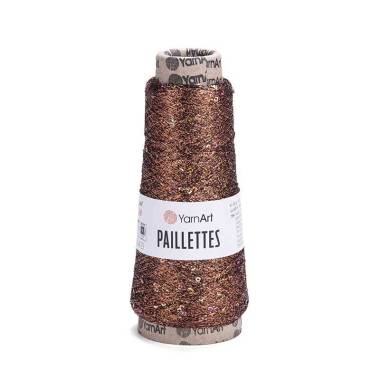 Пряжа люрекс з паєтками YarnАrt Paillettes бронза (8005)