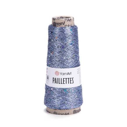 Пряжа люрекс с пайетками YarnАrt Paillettes голубой (8003)