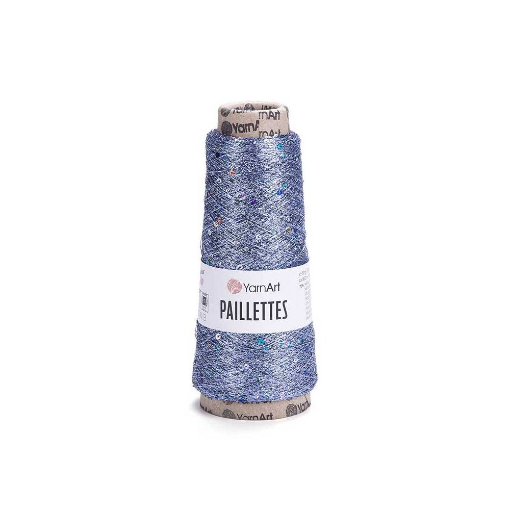 YarnArt Paillettes lurex yarn with sequins blue (8003)