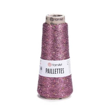Пряжа люрекс с пайетками YarnАrt Paillettes розовый (8004)