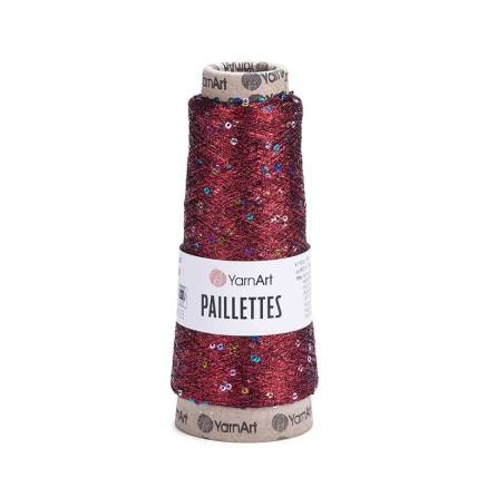 YarnArt Paillettes lurex yarn with sequins red (8006)