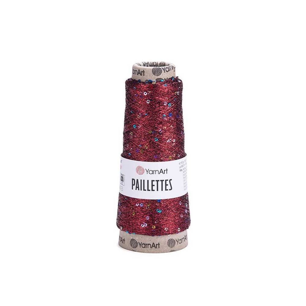 Пряжа люрекс с пайетками YarnАrt Paillettes красный (8006)