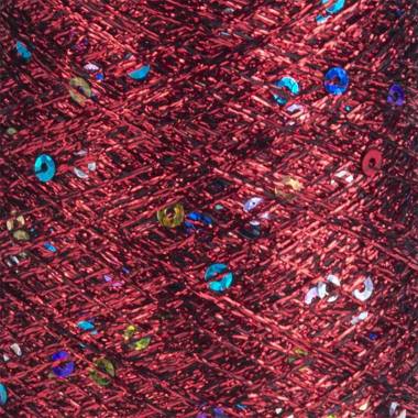 YarnArt Paillettes lurex yarn with sequins red (8006)