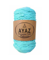 Polyester Soft Makrome AYAZ cord, soft turquoise (1280)