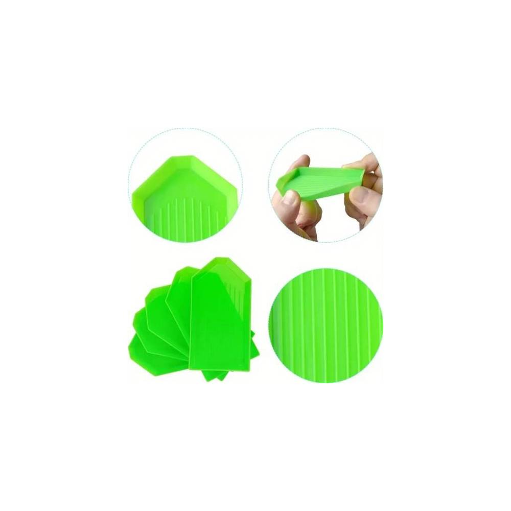 Green rhinestone and bead organizer