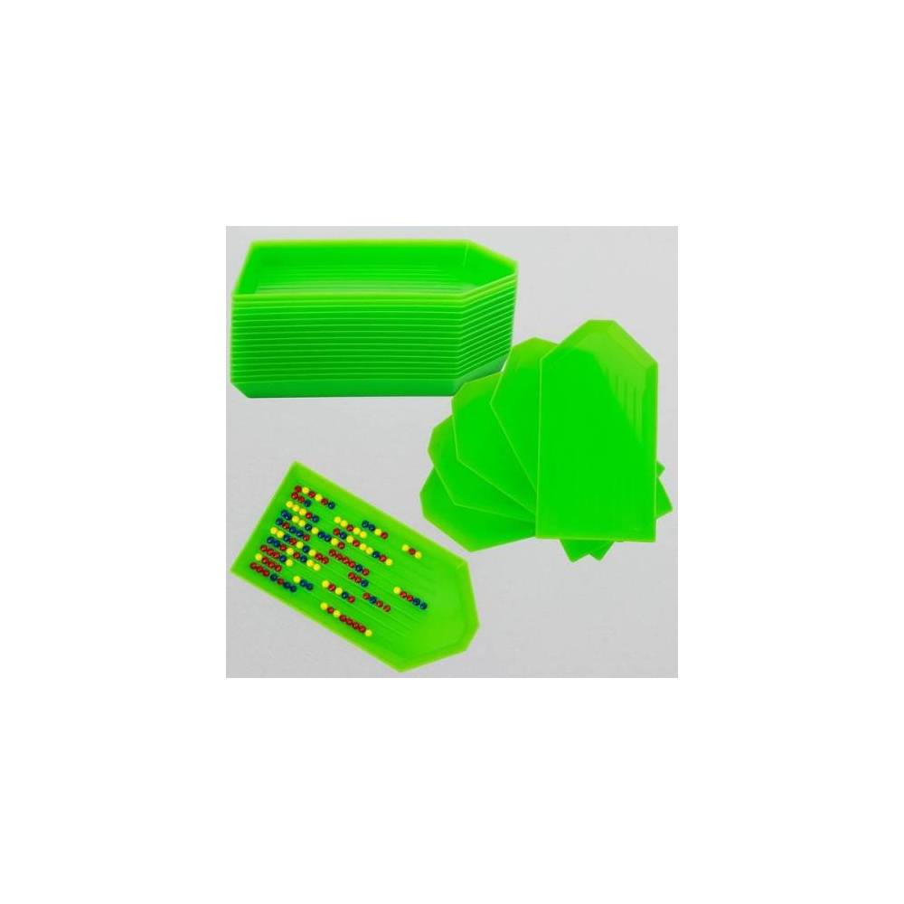 Green rhinestone and bead organizer