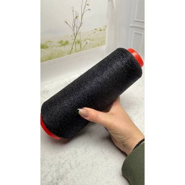 Yarn on cone Lurex Trademark, black (400 grams), Nm 1/7500