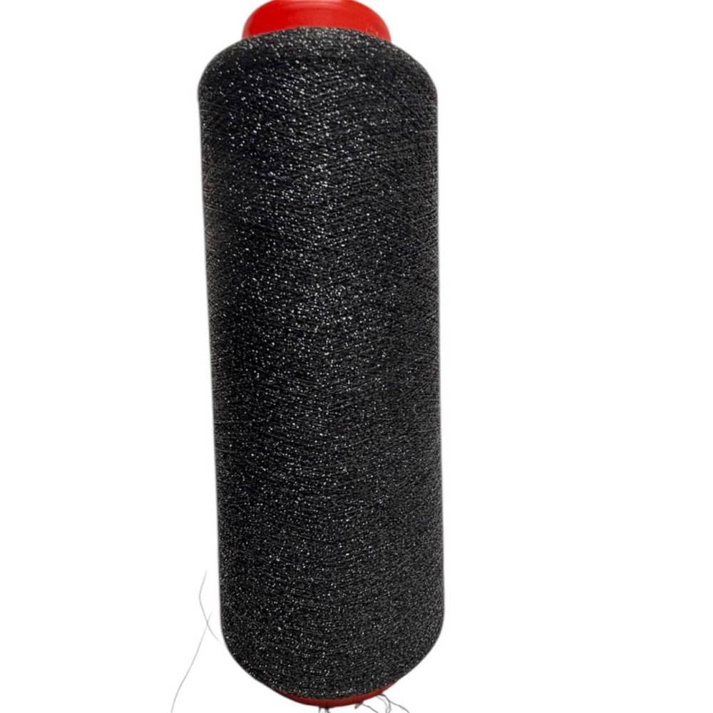 Yarn on cone Lurex Trademark, black (400 grams), Nm 1/7500