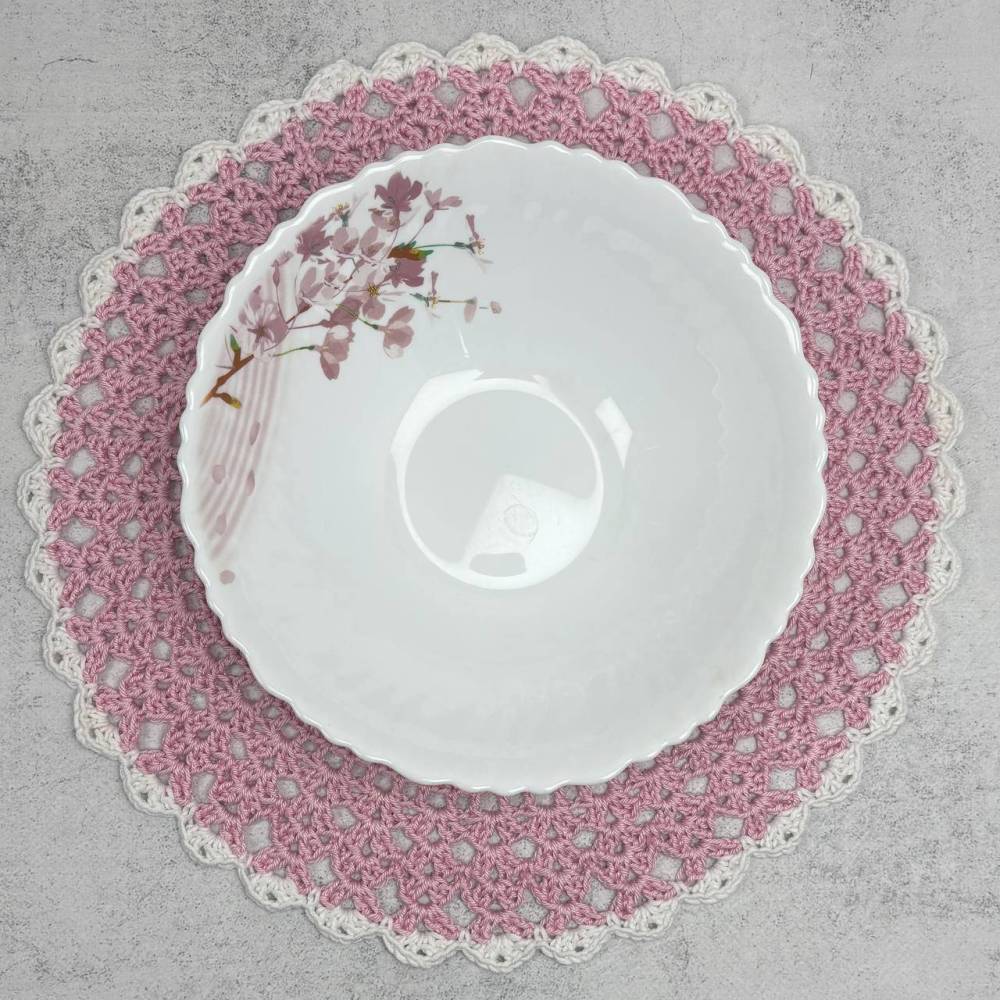 Handmade crocheted napkin