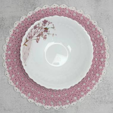 Handmade crocheted napkin